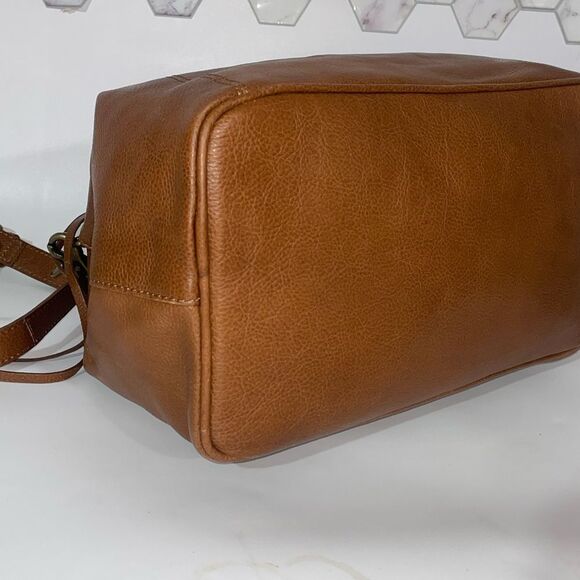 Frye Caelan Tan Leather Satchel - Picture 7 of 11
